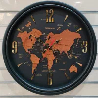 ساعت دیواری سایز بزرگ آرام گرد طرح‌تورنتو جدید|ساعت دیواری و تزئینی|کرمانشاه, |دیوار