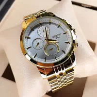 ساعت مچی عقربه ای مردانه سیکوplusسفید طلایی|ساعت|اصفهان, نقش جهان|دیوار