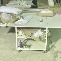 میز برش و میزکار تاشو خیاطی خانگی و حرفه ای چرخدار