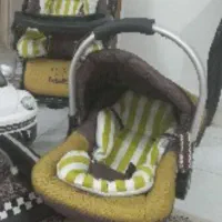 فروش کریره و گهواره استیل نقره ای بالا تور