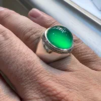 عقیق سبز آبدار آلمانی