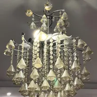لوستر مدرن کریستالی درحد نو