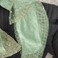لباس هندی سه تیکه فول نگین، لباس شب، لباس حنا|لباس|تهران, شوش (باغ آذری)|دیوار