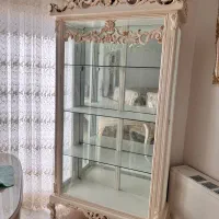 ویترین بوفه چوبی پشت آینه|بوفه، ویترین، کنسول|تهران, شهرک امید|دیوار