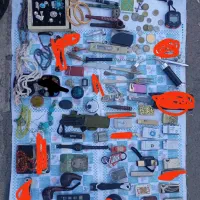 نقره،ساعت اتومات،سنگ کهنه،فندک