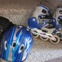 اسکیت در حد نو با تمام وسایل