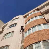 پیچ و رولپلاک سنگ نما کار در ارتفاع با طناب راپل|خدمات پیشه و مهارت|کرج, گلشهر|دیوار