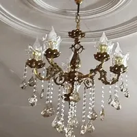 ۲عددلوستربرنز۳شاخه|لوستر و چراغ آویز|گلستان (تهران), |دیوار