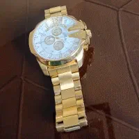 ساعت مچی مردانه دیزل شاخدار  طلایی صفحه سفید|ساعت|شهرکرد, |دیوار