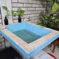 حوض سیمانی به همراه 4 ماهی کوی مخصوص حیاط و پاسیو