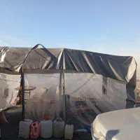چادر برزنتی با پنجره های 0.50 دوخت سفارشی