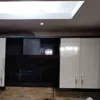 کابینت های گلاس با سینک و هود و شیرآب