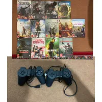 ۱۴ عدد بازی کامپیوتری با جعبه سالم + ۲ دسته بازی