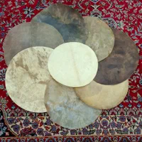 پوست تنبک و تمپو وضرب زورخانه بانگو تومبا|سازهای سنتی|میبد, |دیوار