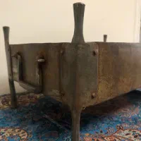منقل فولادی قاجاری|کلکسیون اشیاء عتیقه|کرمان, |دیوار