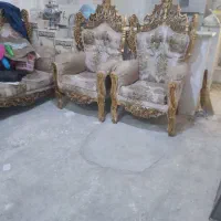 مبل ۷نفره سلطنتی|مبلمان خانگی و میز عسلی|کرج, شهرک سهرابیه|دیوار