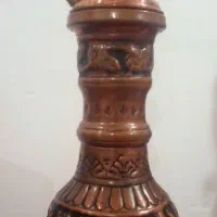 قلیان مسی هکاکی شده دست ساز|کلکسیون اشیاء عتیقه|بهشهر, |دیوار