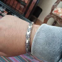 فروش دستبند نقره جواهری نشان