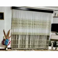 پرده سالن تمیزوشیک بااستری زیرپرده