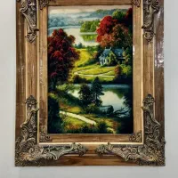 تابلو دستبافت منظره|تابلو فرش|اراک, |دیوار