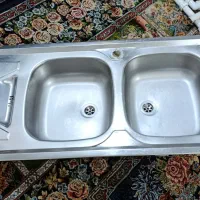 سینک دو‌لگن استیل سالم