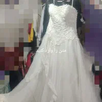 لباس عروس در حد نو یبار فقط تن رفته
