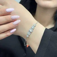 دستبند نقره جواهری مینیمال برگ درخت نقره رزگلد کد9|جواهرات|تبریز, |دیوار