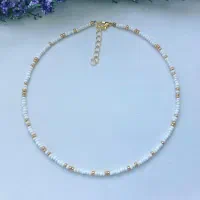 گردنبند ساده و شیک منجوق|بدلیجات|خمین, |دیوار