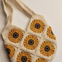 کیف دستبافت با رافیا و کاموا و مکرومه|کیف، کفش، کمربند|گنبد کاووس, |دیوار