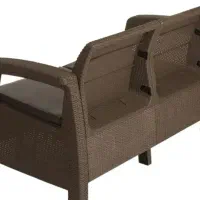 ست مبلمان پنج نفره باغی و ویلایی مدل حصیری|مبلمان خانگی و میز عسلی|گرگان, |دیوار