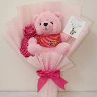 اکسسوری باکس هدیه دسته گل عروسکی