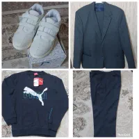 کت‌وشلوار . کفش .پلیور