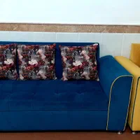 مبل ۷ نفره با جلو مبلی ۳ عدد|مبلمان خانگی و میز عسلی|سلماس, |دیوار