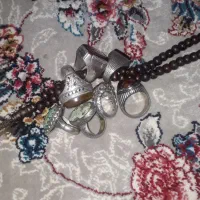 تعدادی انگشتر نقره قدیمی