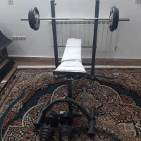 دستگاه بدنسازی همراه بادمبل ووزنه