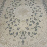 ۲عدد فرش ۹متری گل برجسته ابریشمی