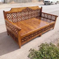 تخت چوبی سنتی گره چینی|مبلمان خانگی و میز عسلی|شیراز, شهرک گلها|دیوار