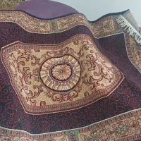 فرش ۴ متری ماشینی کاملا سالم با یک قالیچه در حد نو|فرش|رودسر, |دیوار