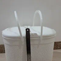 سبد پیک نصیر پلاستیکی و حصیری پارچه ای|ظروف نگهدارنده، پلاستیکی، یک‌بارمصرف|ساری, |دیوار