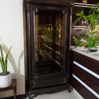 بوفه ویترین چوبی