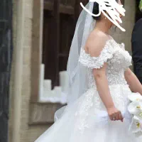 لباس عروس سایز ۳۸ تا ۴۲ قابل تنظیم با بنده پشت|لباس|رشت, بلوار گیلان|دیوار