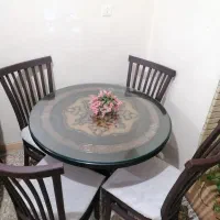 میز ناهارخوری ۴نفره درحدنونونو|میز و صندلی غذاخوری|شیراز, مسلم|دیوار