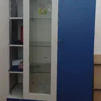 کمد بچه  بارنگ ابی و سفید
