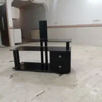 میز تلویزیون بلک شیشه ای مات