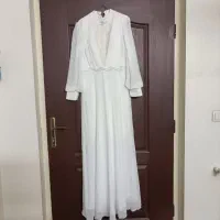 لباس مجلسی پوشیده عقد عروسی همراه تاج تور