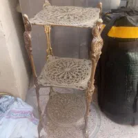 استند تمام برنز قدیمی سه طبقه بدون آلیاژ