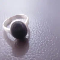 انگشتر عقیق مشکی، نقره 925