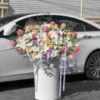 تاج گل باکس گل دسته گل