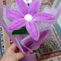 کادوی مناسب گل فانتزی با پیپ پاکن|گل مصنوعی|کوهبنان, |دیوار