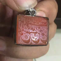 گردنی عقیق خط طاهر حکاک باشی،مهره خطی کوپال